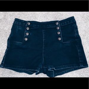 High Waisted Sailor Girl Shorts